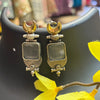 Dual Tone German Silver Earrings
