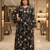 Plus Size Pure Cotton Anarkali Kurti with Print - Long Length