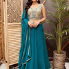 Colorful Georgette Lehenga Set with Heavy Work Blouse - Party & Wedding Wear