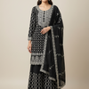Grey Heavy Work Designer Wedding & Festive Embroidered Sharara Set