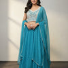 Plus Size Georgette Lehenga Set Size 50 - Party Wear