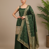 Sleeveless Tissue Sharara Set Size 40 - Party Wear with Embroidery