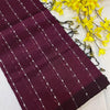 Colorful Mangalagiri Silk Saree with Contrast Blouse