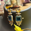 Dual Tone German Silver Earrings