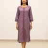 Plain Rayon Kurti with Sequence Work Design