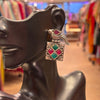 German Silver Earrings with Parrot Stud