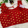 Indian Blouse - Print Sleeveless Blouse with Gold Prints