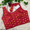 Indian Blouse - Print Sleeveless Blouse with Gold Prints