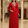 Indian Nighties - Rayon Nighty with embroidery on the neck part and side pocket