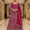 Stylish Full Print Party Dress - Special Occasions Ethnic Wear