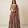 Shimmery Tissue Lehenga Set - Pastel Shades Party & Wedding Wear