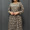 Plus Size Pure Cotton Anarkali Kurti with Print