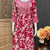 Pink Pure Cotton Anarkali Kurti - Comfortable Ethnic Wear for Women