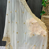 Georgette Dupattas with foil mirror