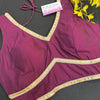 Plain Blouses with Gold Border- Size 38