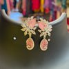 Silver Finish Party Wear Earrings