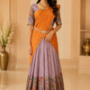 Teenage Girls Kalamkari Half Saree Set