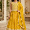 Girls Yellow Lehanga set