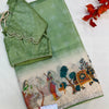 Light Weight Party wear saree with Stitched blouse