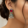 Cute small German silver Jhumkas/Earrings