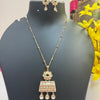 Chain With Flower Style Kundan Pendantset