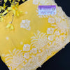 Organza saree with thread embroidery
