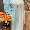 Elegant Pastel Color Chikankari Kurti Set - Traditional Embroidery