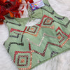 Mirror foil work blouses fits size 38