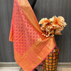 Silk Dupatta - Elevate you Style with Pink Silk Print Duppatta