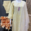 Elegant Pastel Color Chikankari Kurti Set - Traditional Embroidery