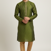 Men’s Green Silk Kurta Set