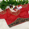 Vibrant Multi Colors Work blouse - Size 40
