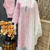 Elegant Pastel Color Chikankari Kurti Set - Traditional Embroidery