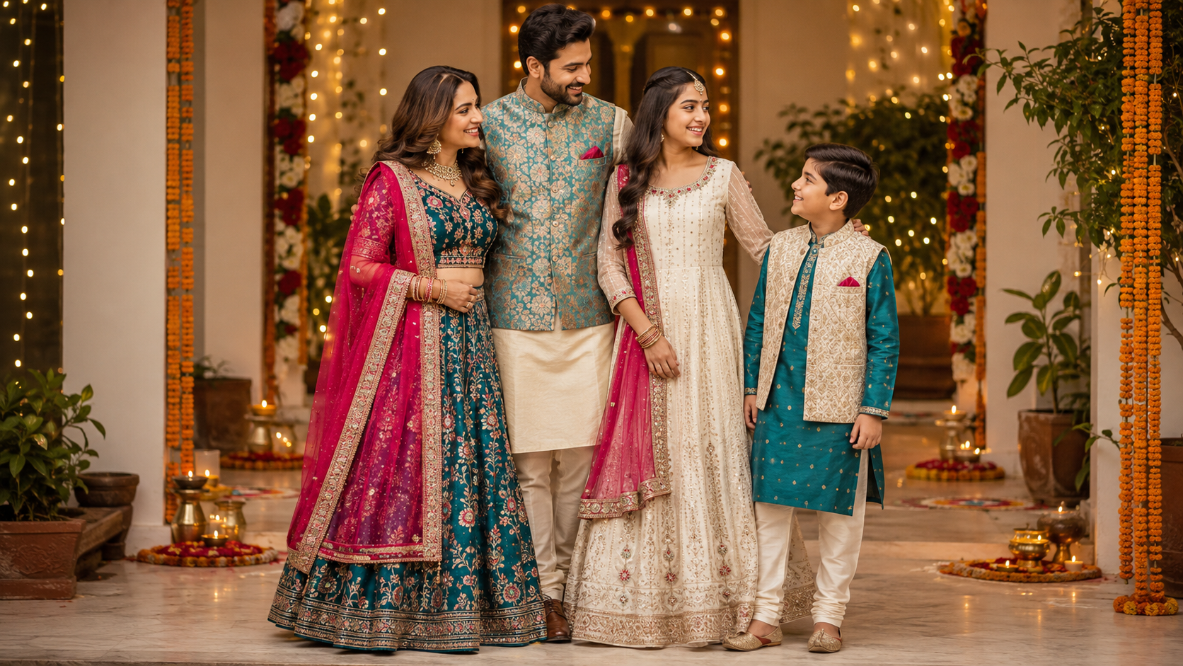 Indian Family Outfit Ideas for Weddings and Festivals