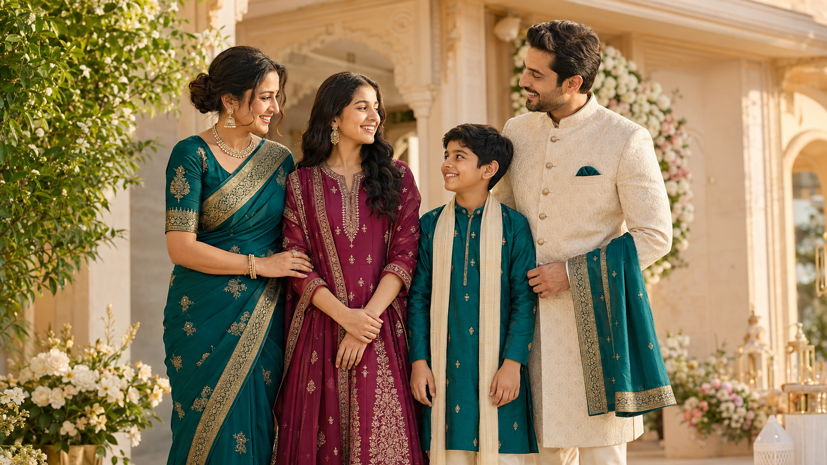 Indian Family Outfit Ideas for Weddings and Festivals