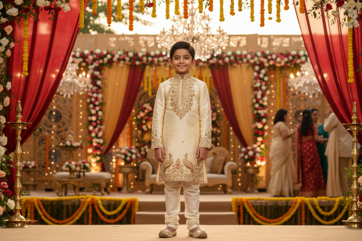 Boys Kurta Pajama for Weddings, Festivals, and Family Events