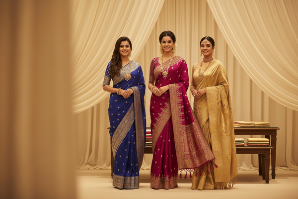 Sarees with Stitched Blouse