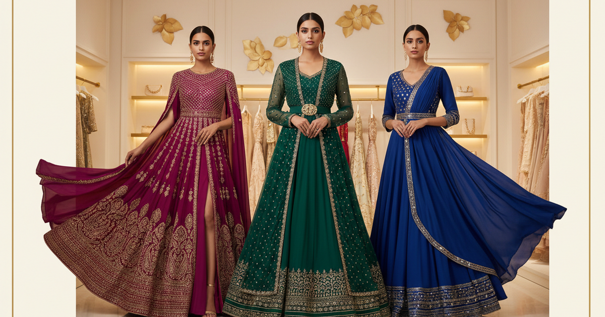 Long Dresses for Women Ethnic Maxi & Gown Styles | Anandi Fashions Long Dresses for Women Ethnic Maxi & Gown Styles | Anandi Fashions