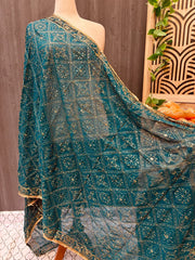 Gold Zari Embroidery Duppattas