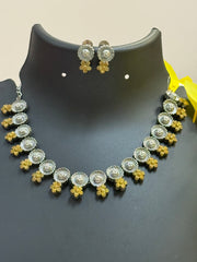 Dual Tone German Silver Necklace set