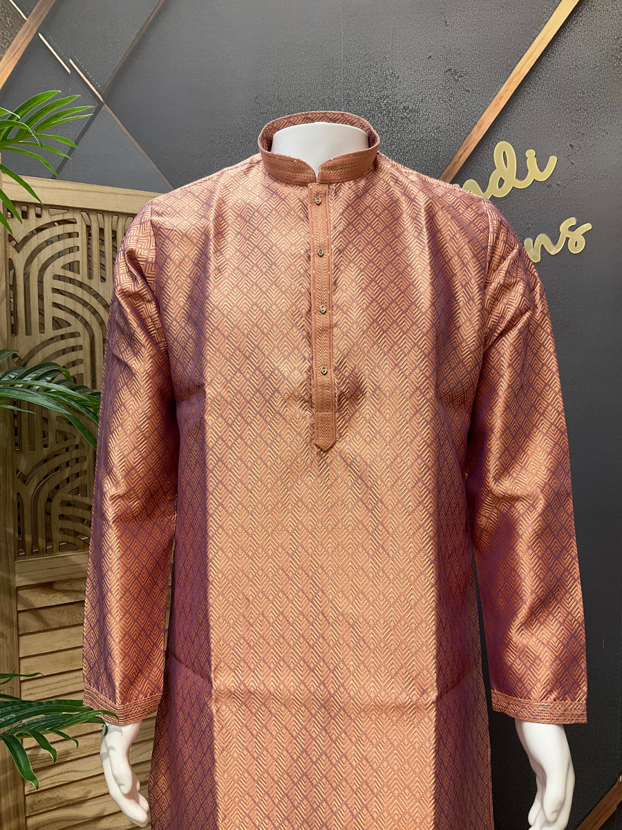Men’s Light Orange Kurta Set