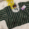 Georgette sequence blouse- Size 42(fits upto 46)