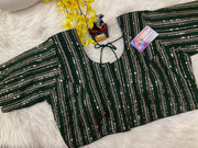 Georgette sequence blouse- Size 42(fits upto 46)