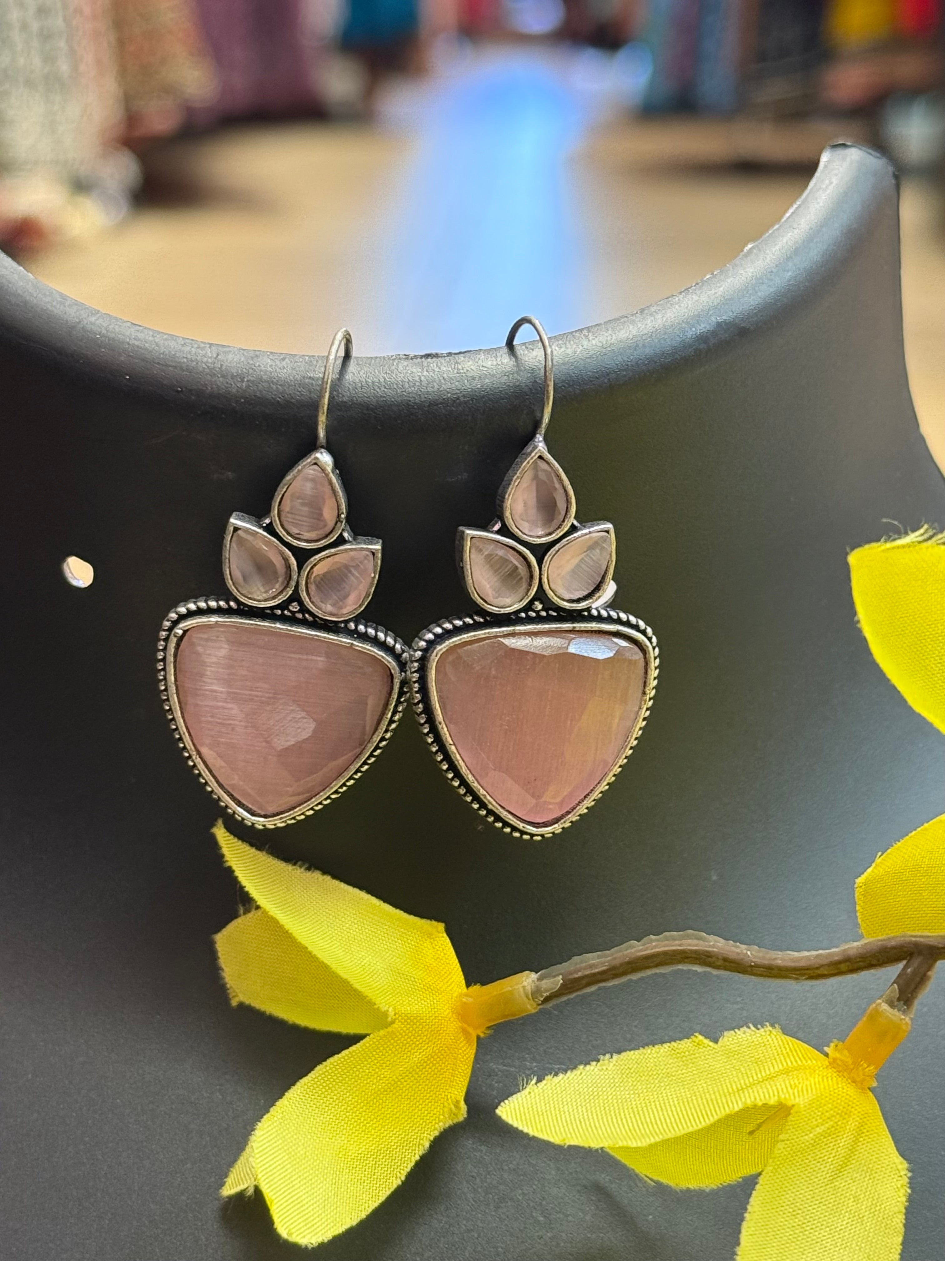 German Silver Hook Style/Hanging Earrings