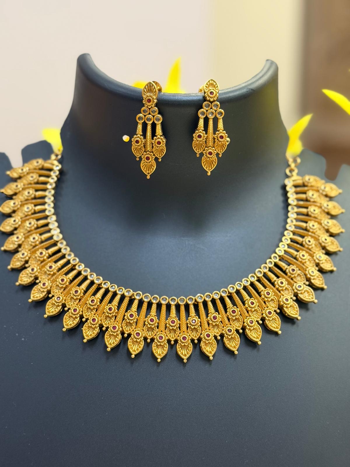 Beautiful MattFinish Necklace Set