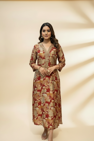 Floral Cotton Kurti