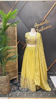 Yellow Designer Lehanga set