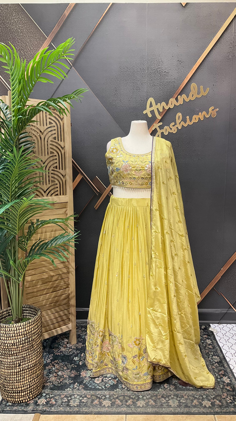 Yellow Designer Lehanga set