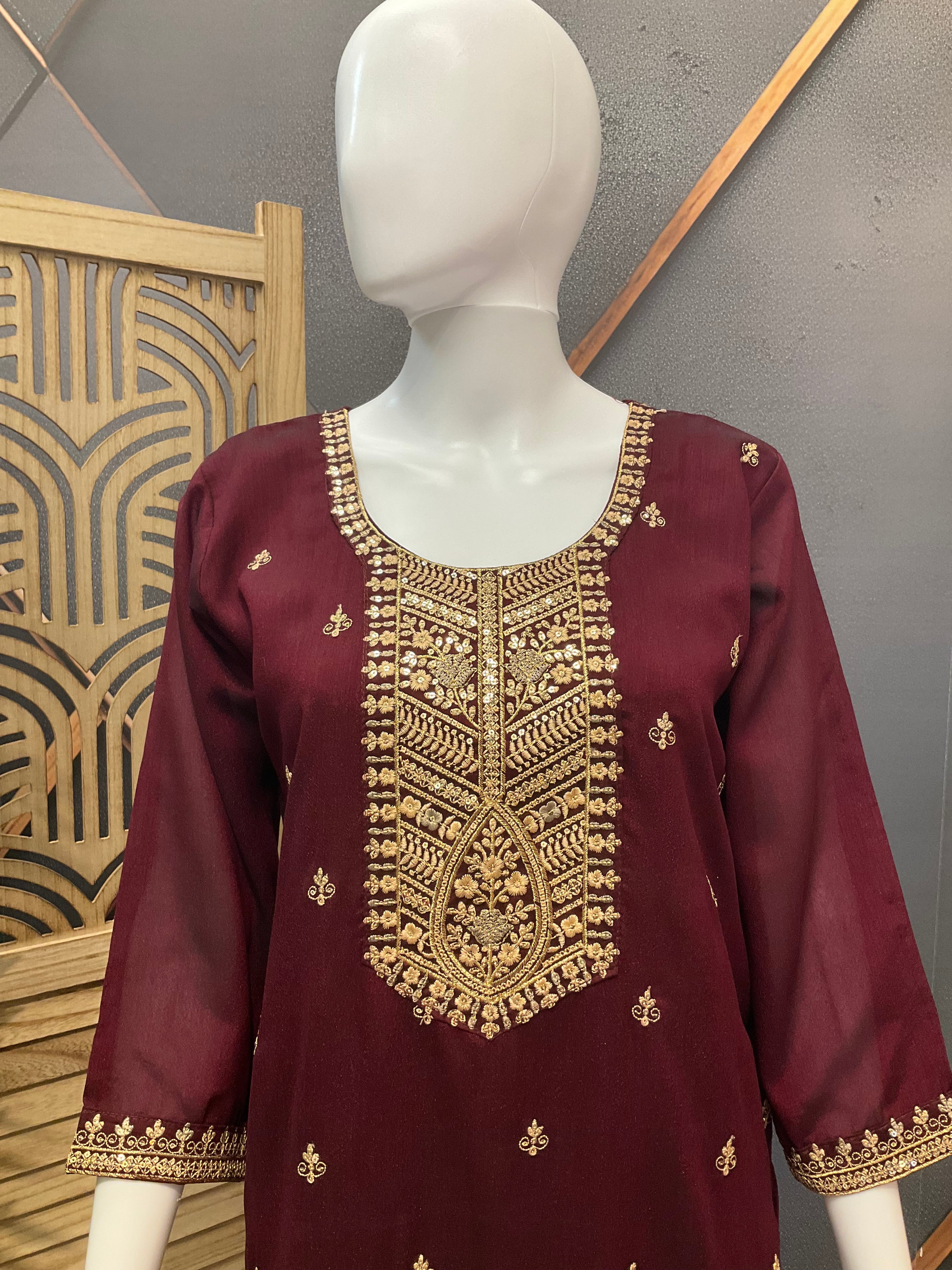 Party Wear Chudidhar/Kurti Set