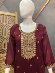 Party Wear Chudidhar/Kurti Set